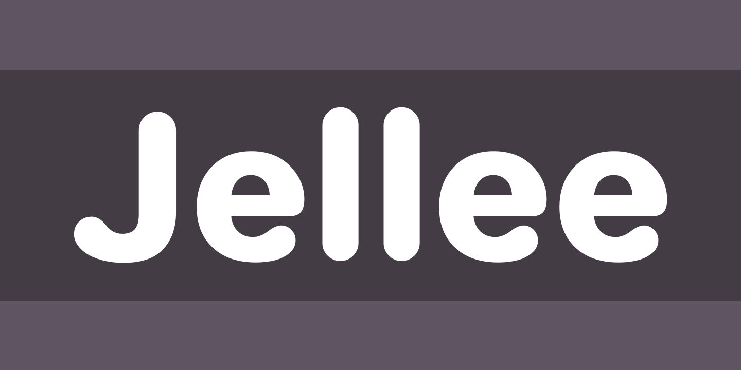 Пример шрифта Jellee